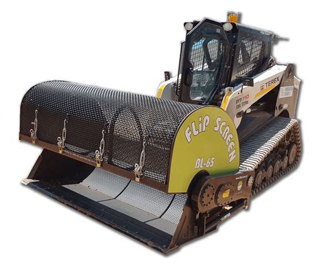 skid steer flip screen|dirt screener for skid steer.